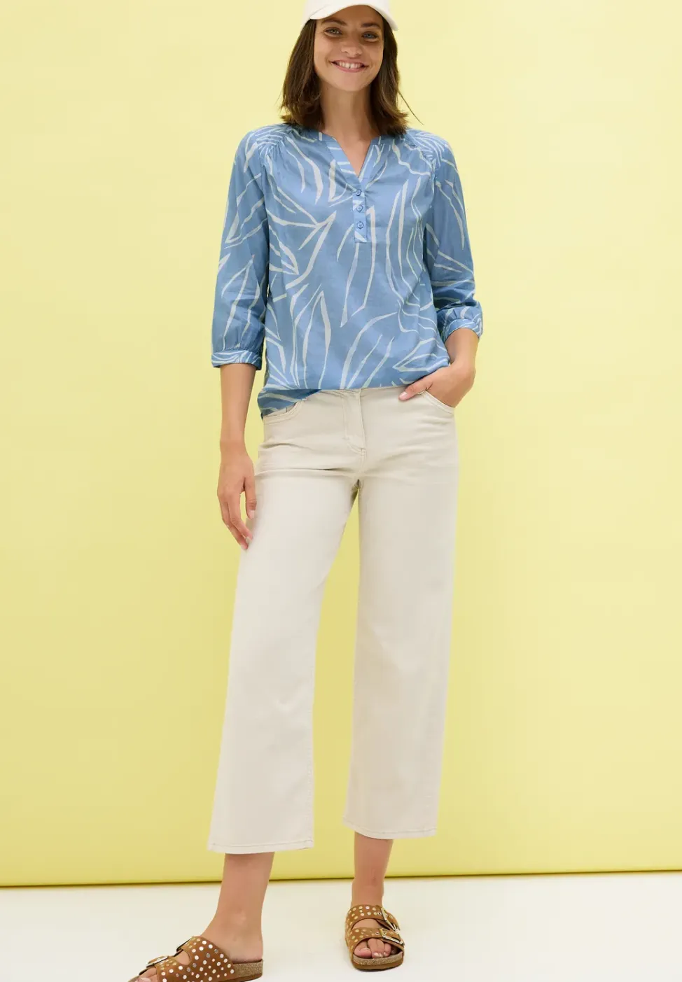 Blouse met printmix