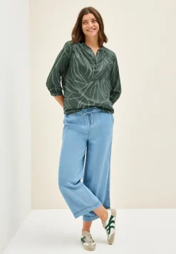 Blouse met printmix