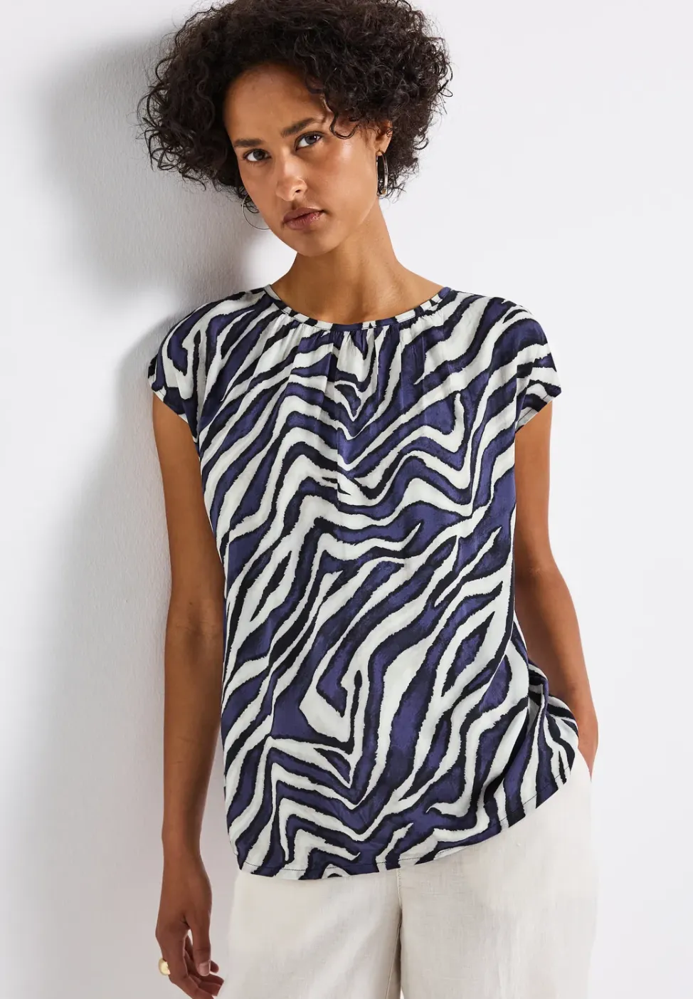 Blouse met rimpels