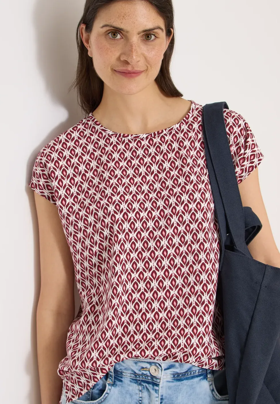 Blouse met ronde hals