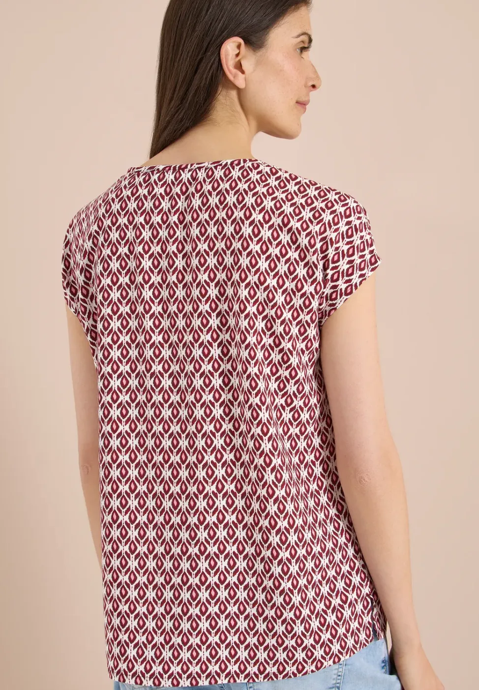 Blouse met ronde hals