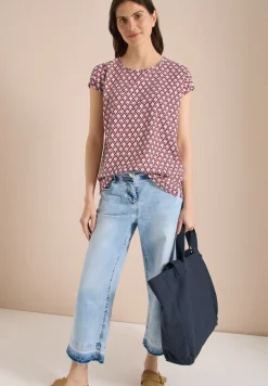 Blouse met ronde hals