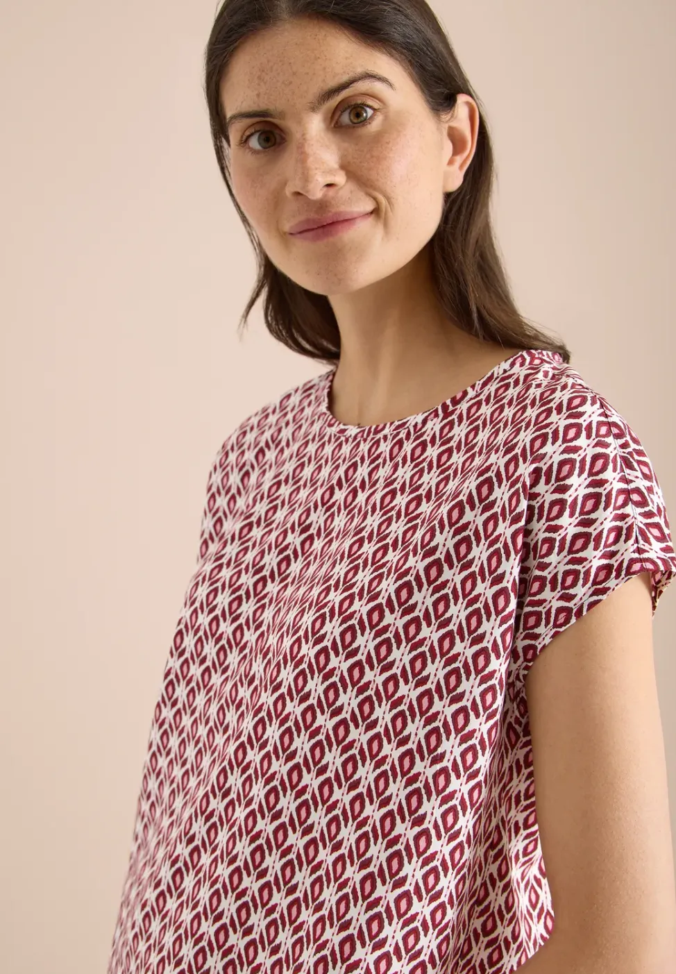 Blouse met ronde hals