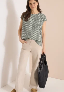 Blouse met ronde hals
