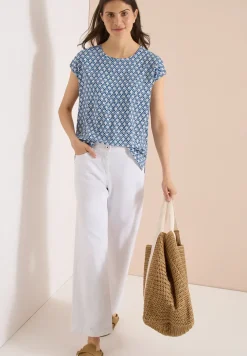 Blouse met ronde hals