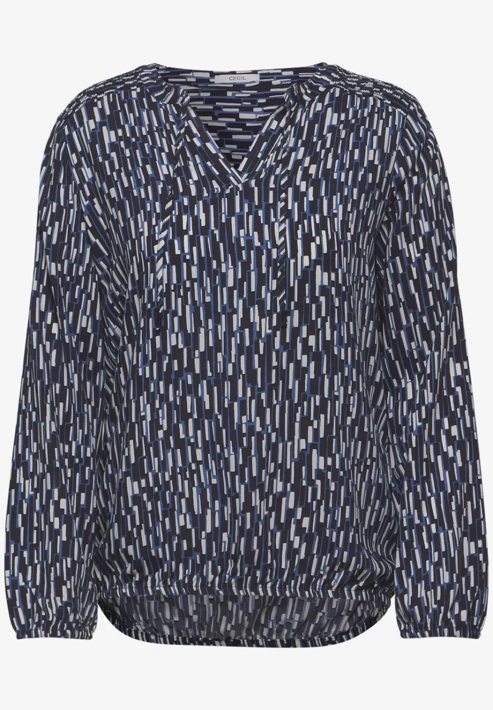 Blouse met smokdetail