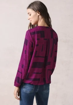 Blouse met smokdetail