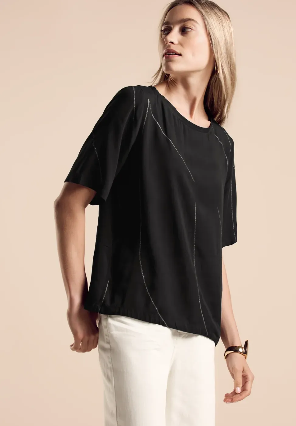 Blouse met trekkoord