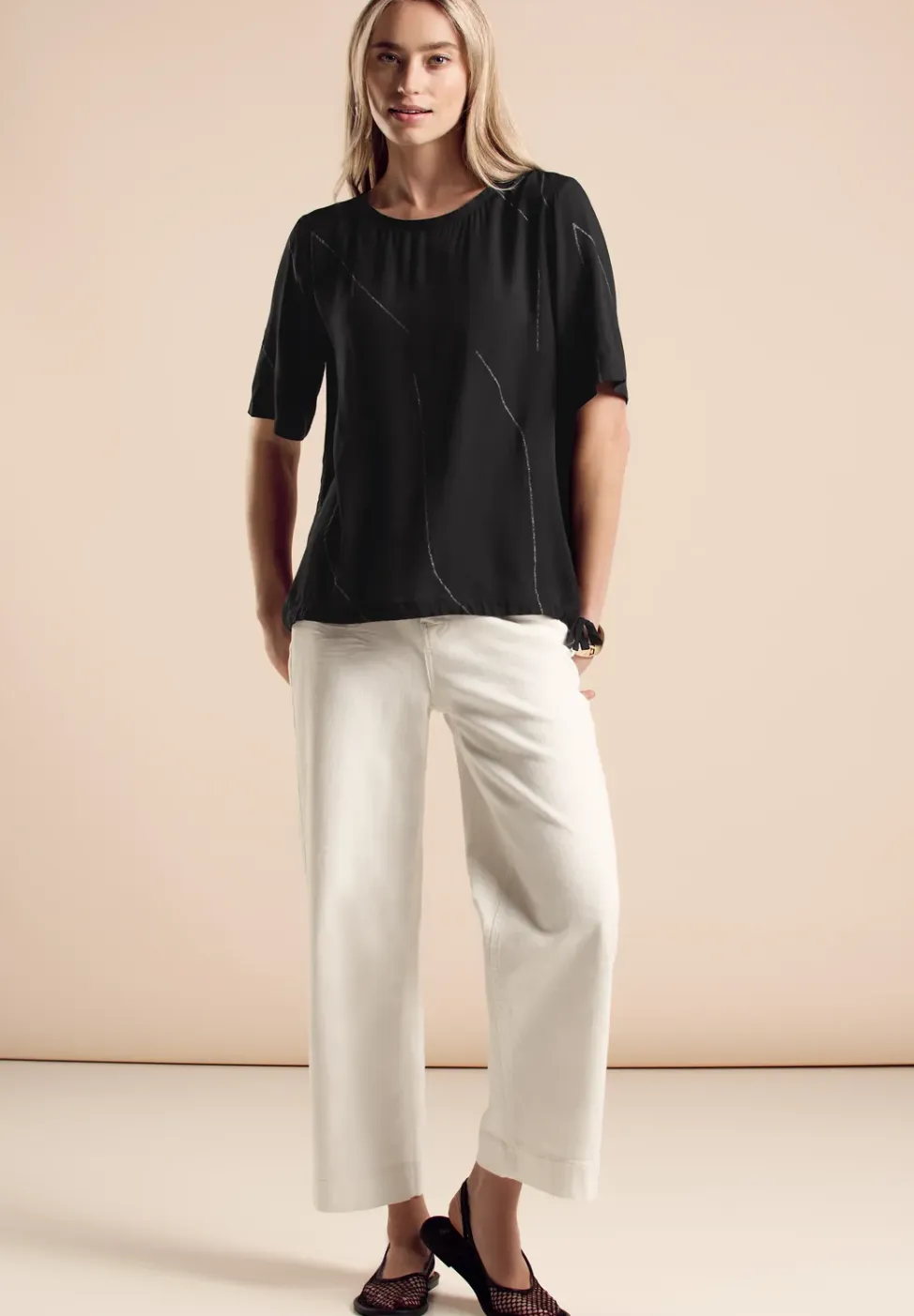 Blouse met trekkoord