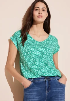 Blouse met V-hals