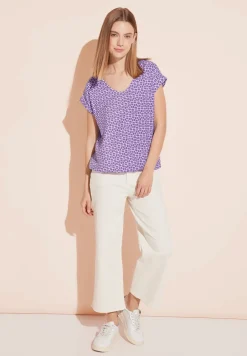 Blouse met V-hals