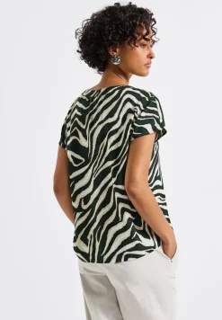 Blouse met zebrapatroon