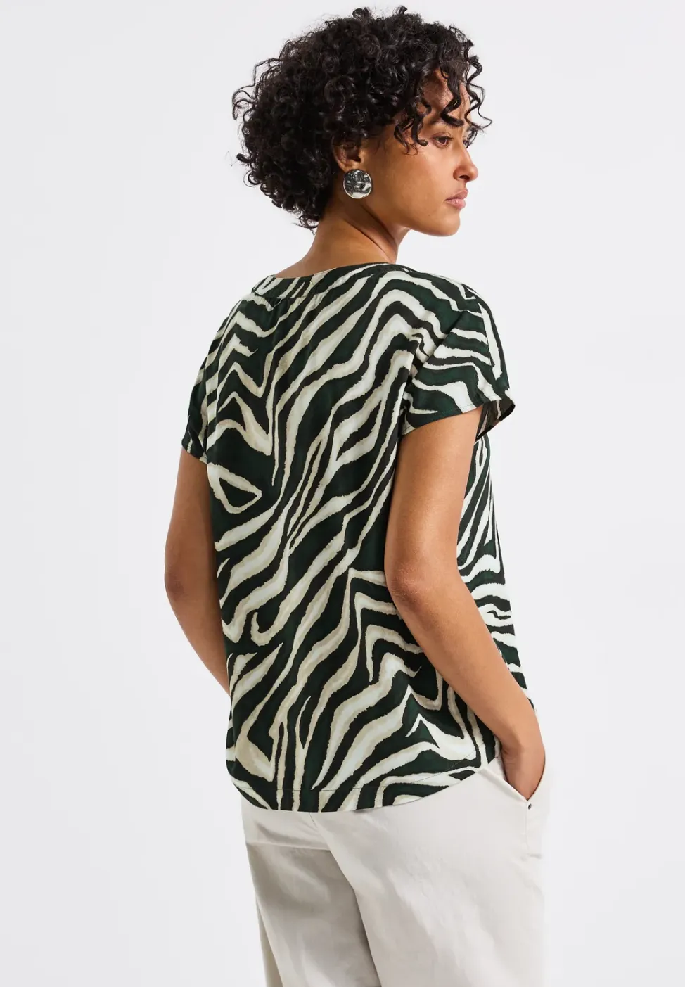 Blouse met zebrapatroon
