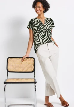 Blouse met zebrapatroon