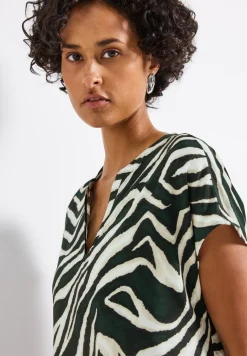 Blouse met zebrapatroon