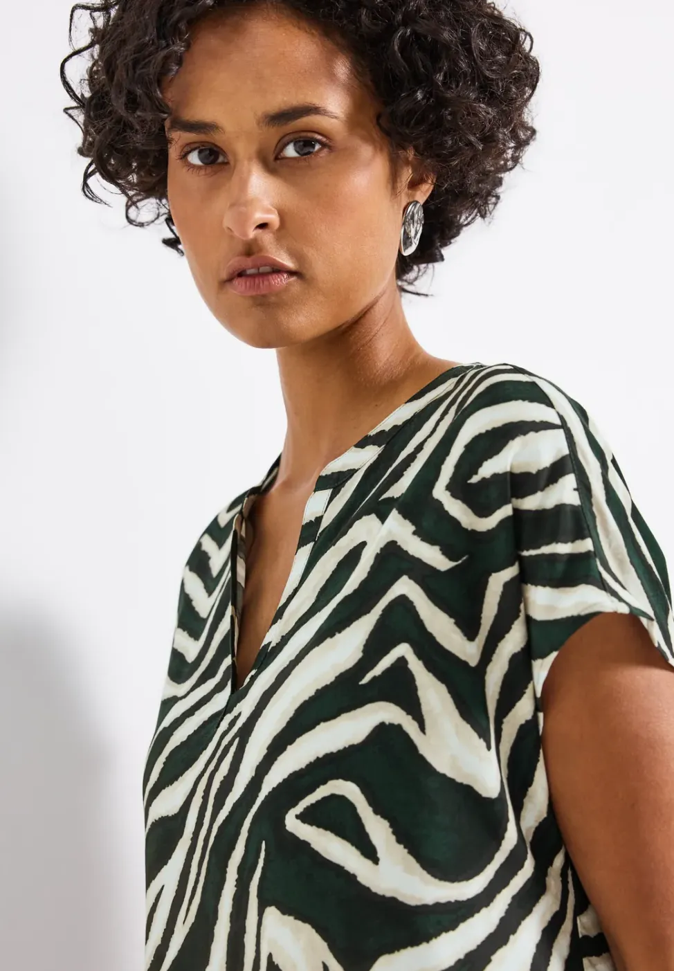 Blouse met zebrapatroon