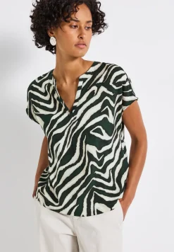 Blouse met zebrapatroon