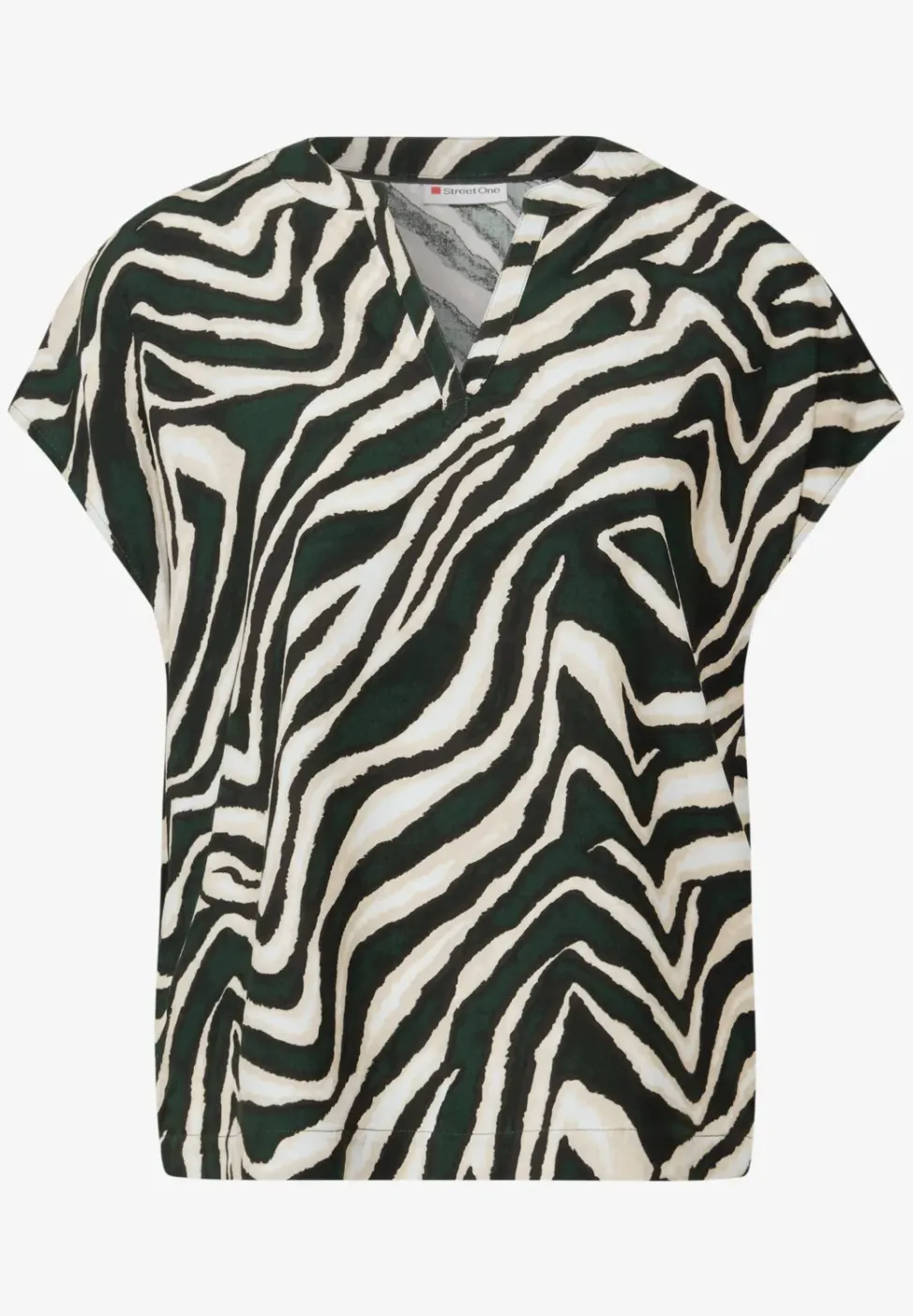 Blouse met zebrapatroon