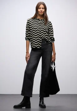 Blouse met zigzagpatroon