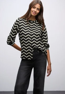 Blouse met zigzagpatroon