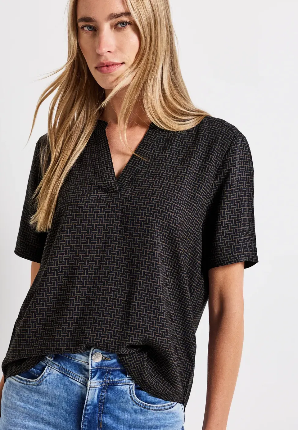 Blouse shirt met omslag