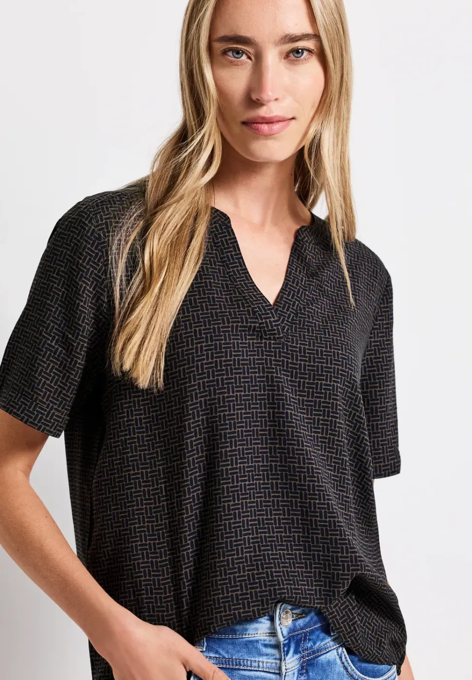 Blouse shirt met omslag