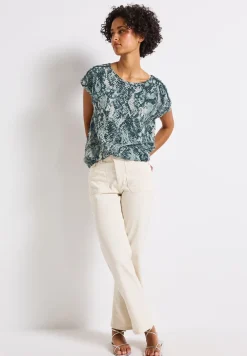Blouse shirt met tape details