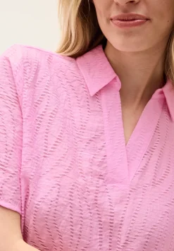 Blouse shirt met textuur