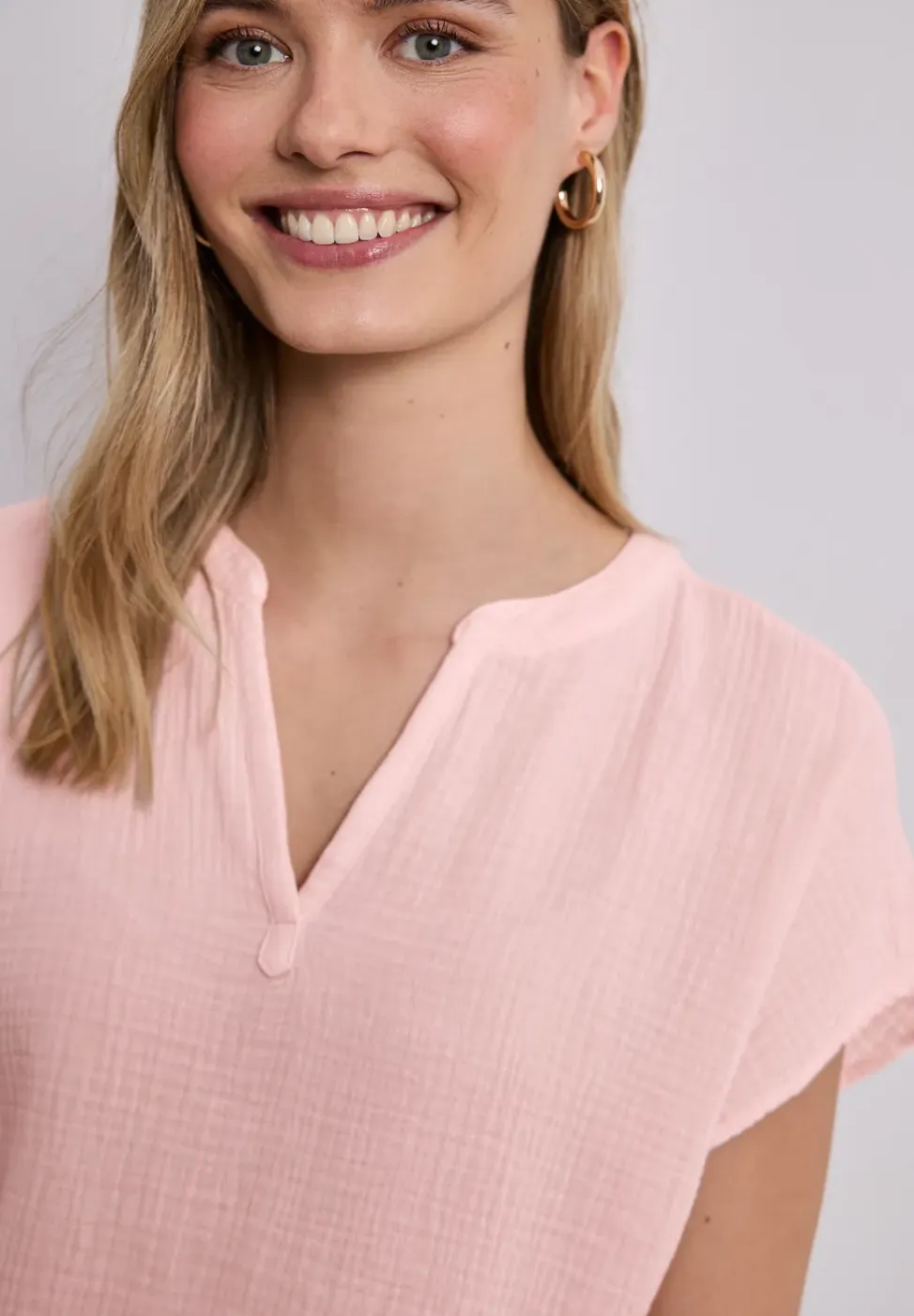 Blouse shirt van mousseline