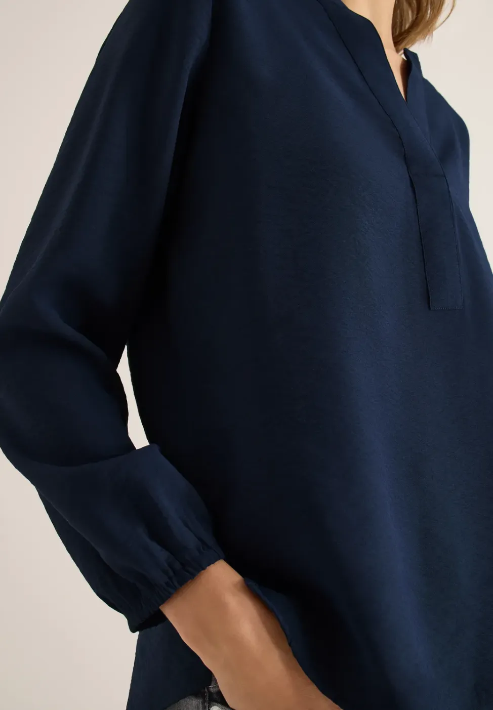 Blouse in effen kleur