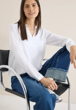 Blouse in effen kleur