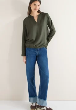 Blouse in effen kleur