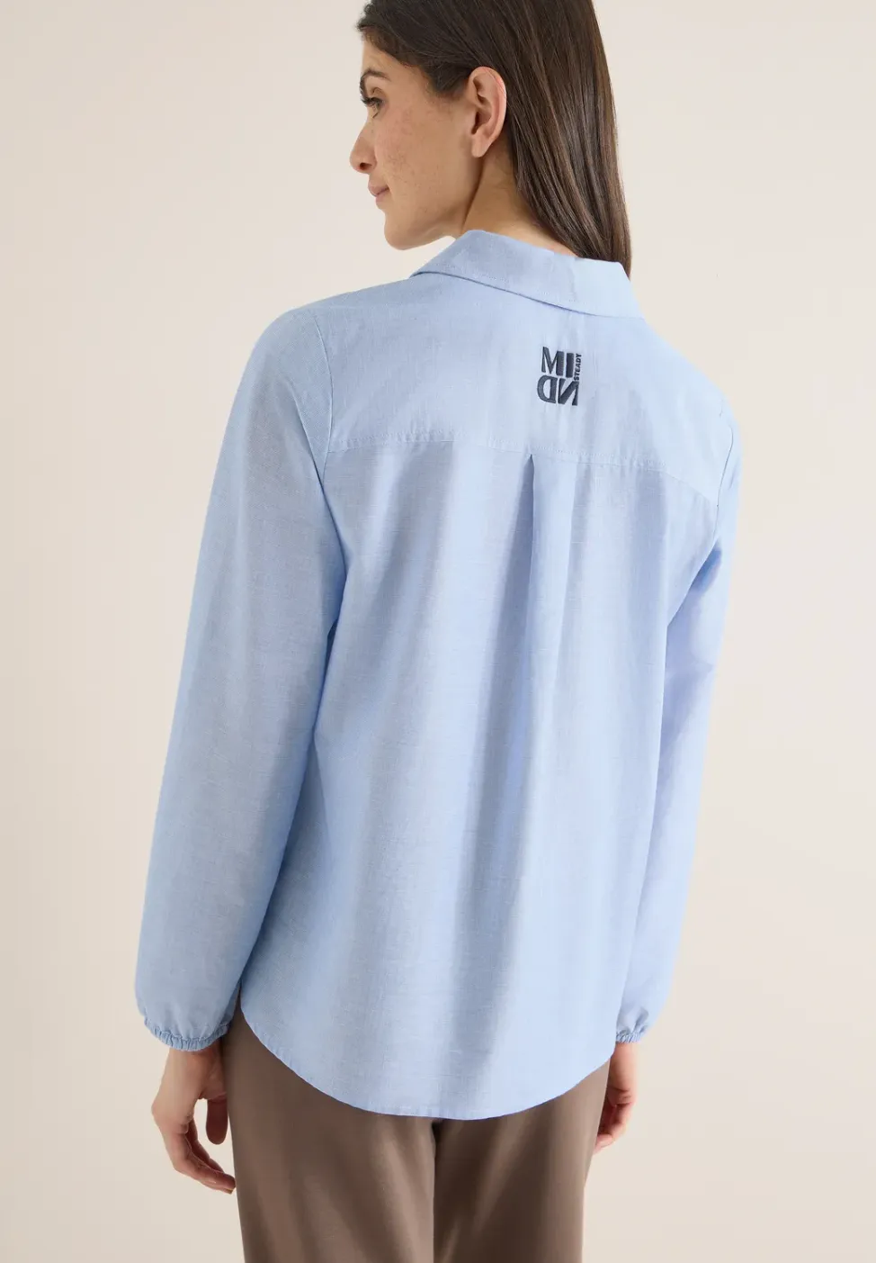 Blouse in effen kleur
