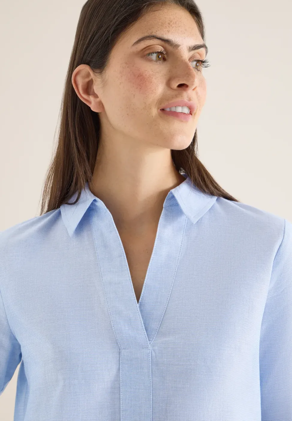 Blouse in effen kleur