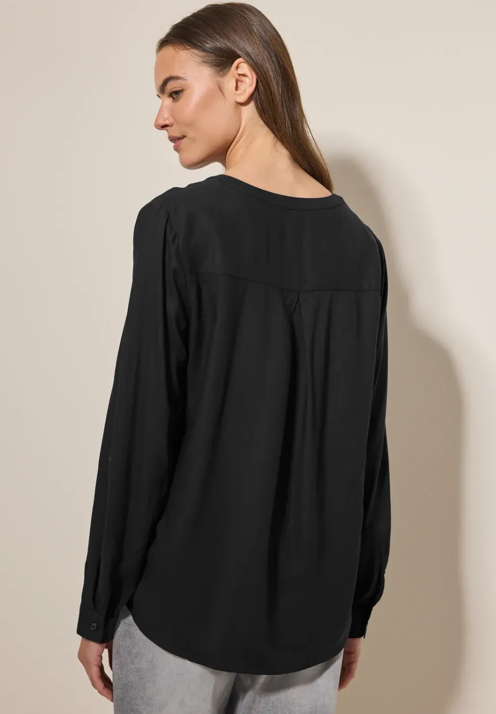 Blouse in effen kleur