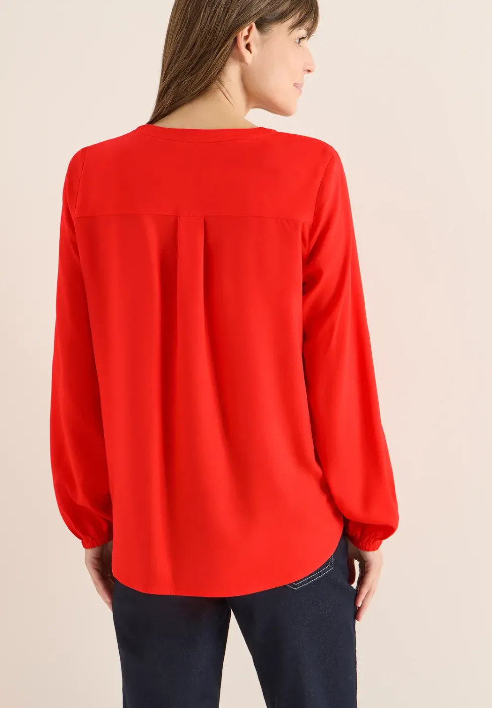 Blouse in effen kleur