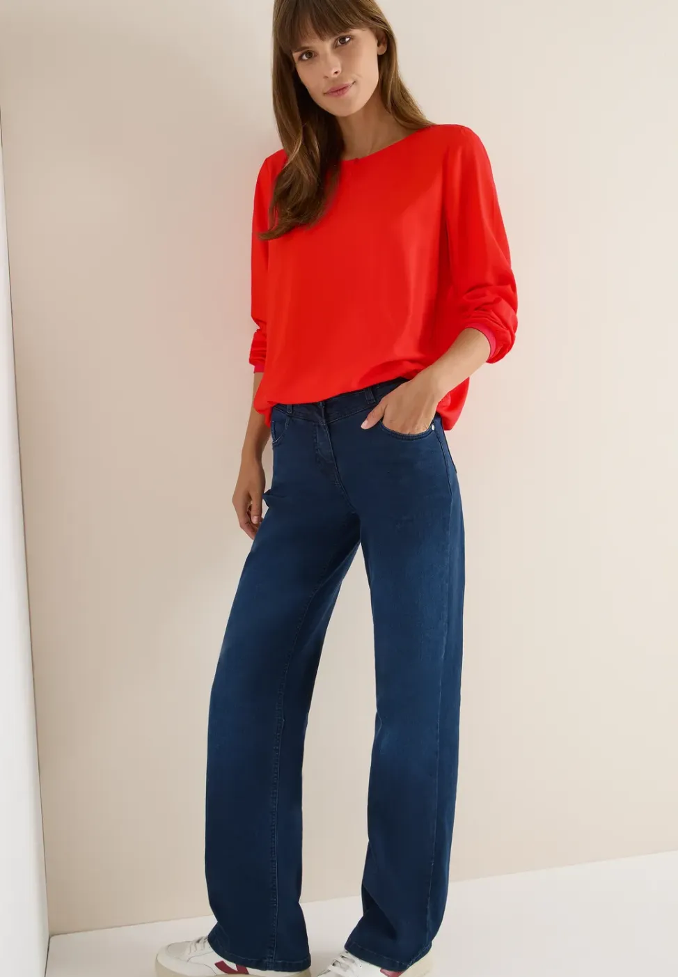 Blouse in effen kleur