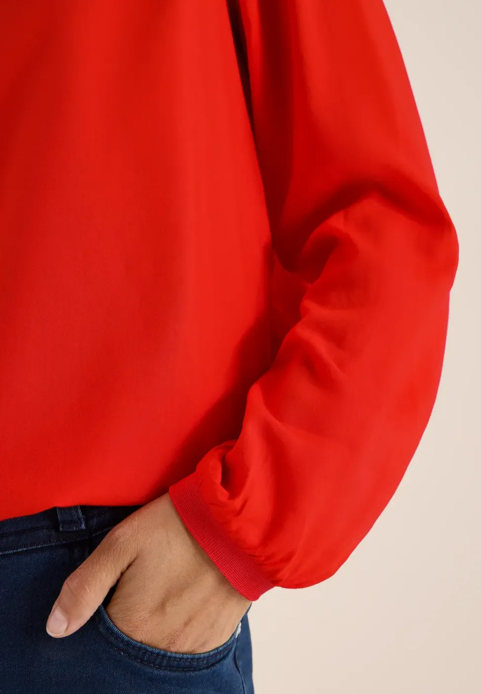 Blouse in effen kleur