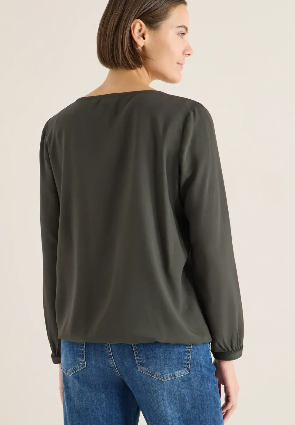 Blouse in effen kleur