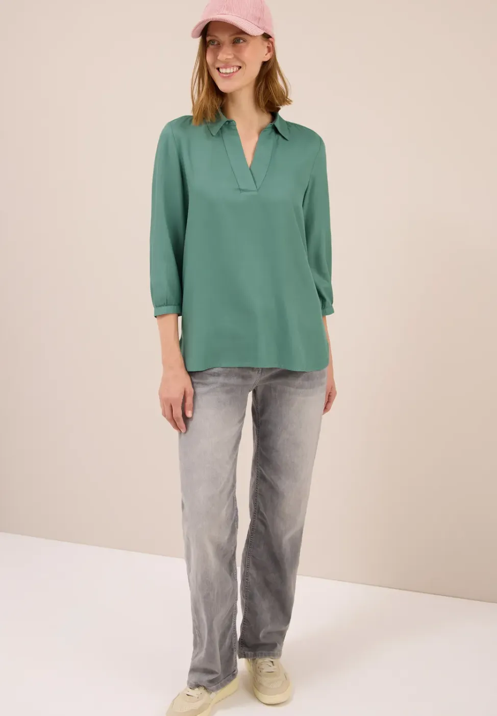 Blouse in effen kleur