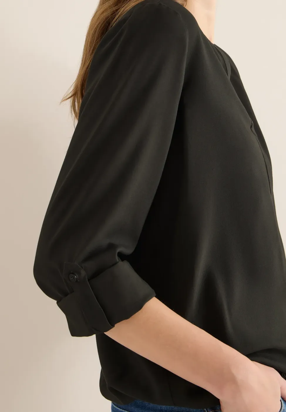 Blouse in effen kleur
