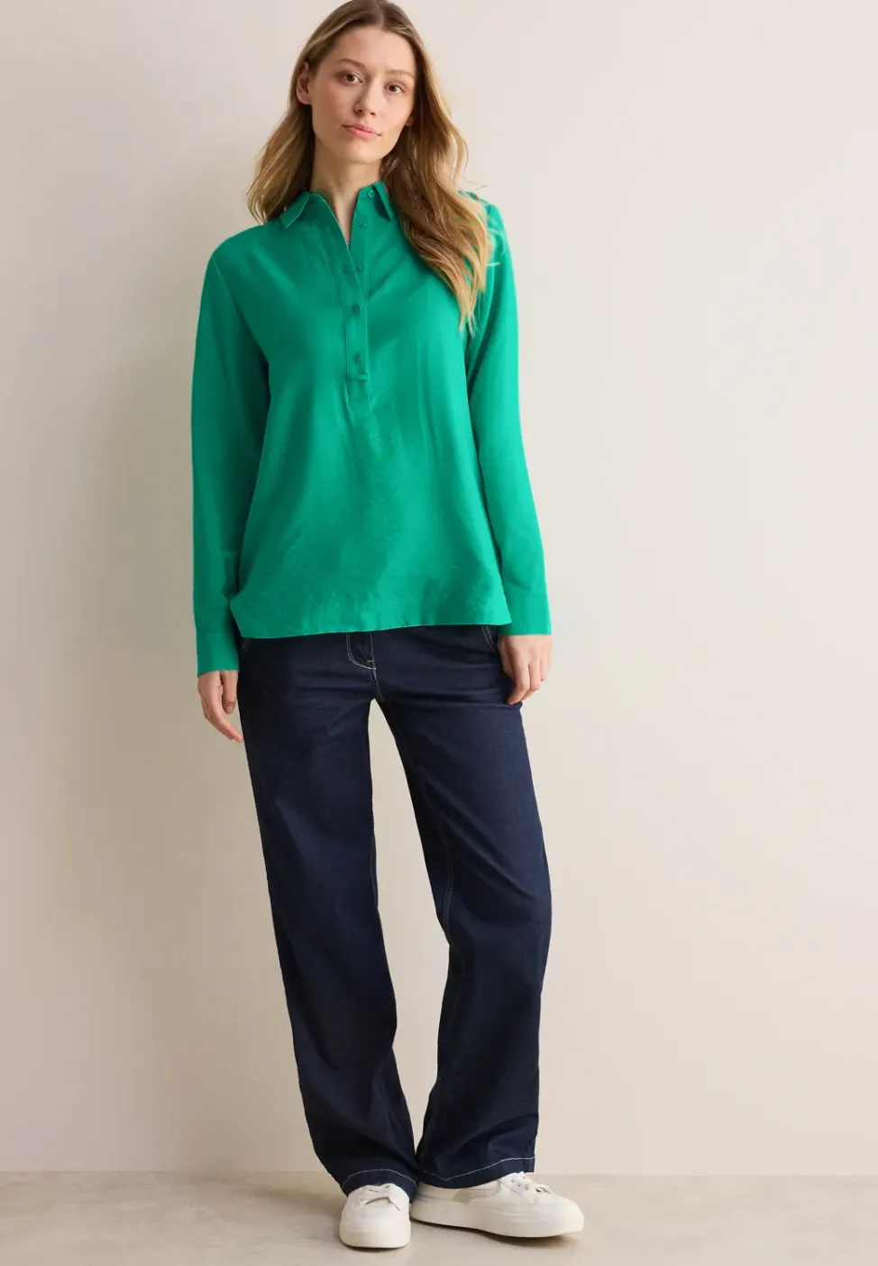Blouse in effen kleur