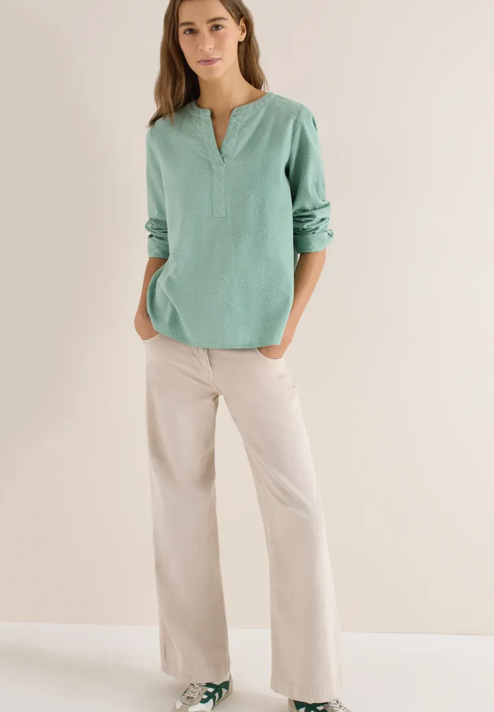 Blouse in effen kleur
