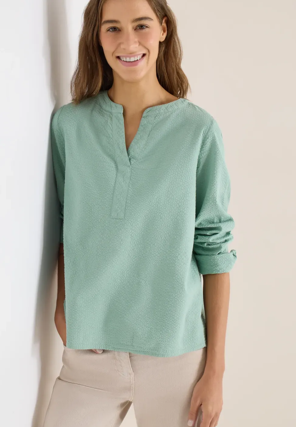 Blouse in effen kleur