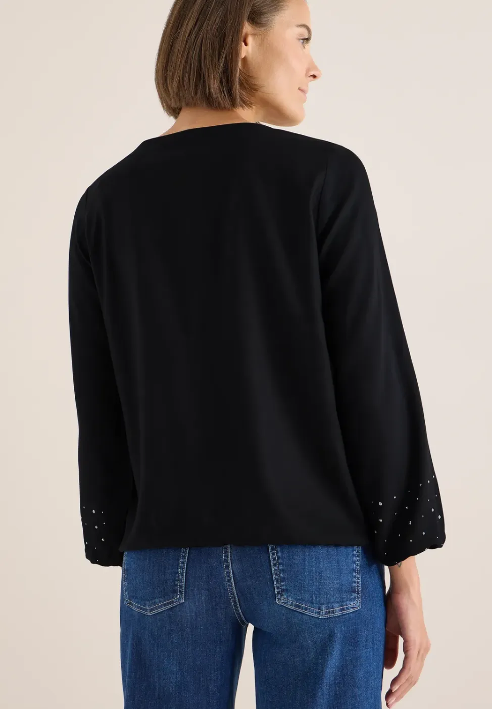 Blouse in effen kleur