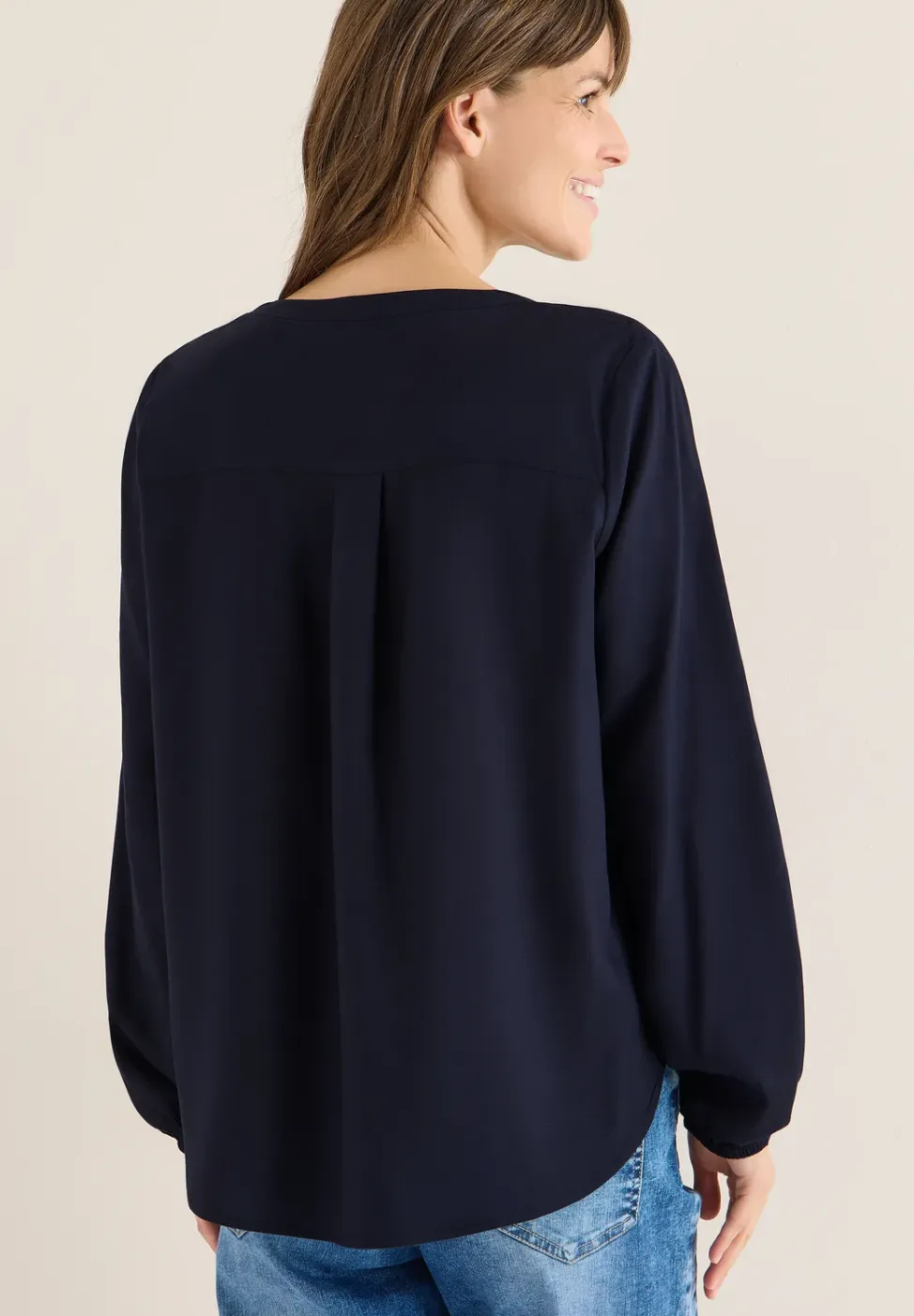 Blouse in effen kleur