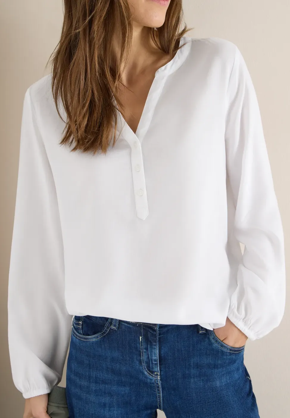 Blouse in effen kleur