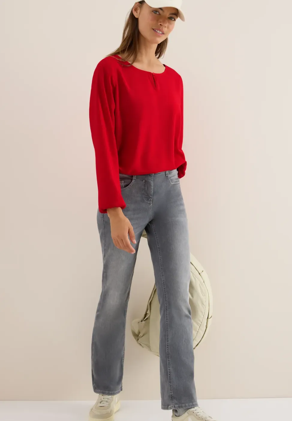 Blouse in effen kleur