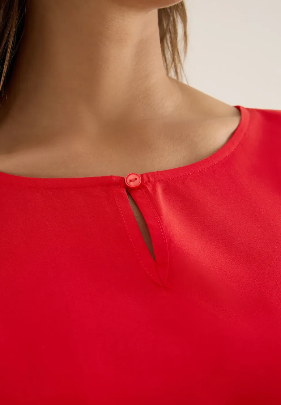 Blouse in effen kleur