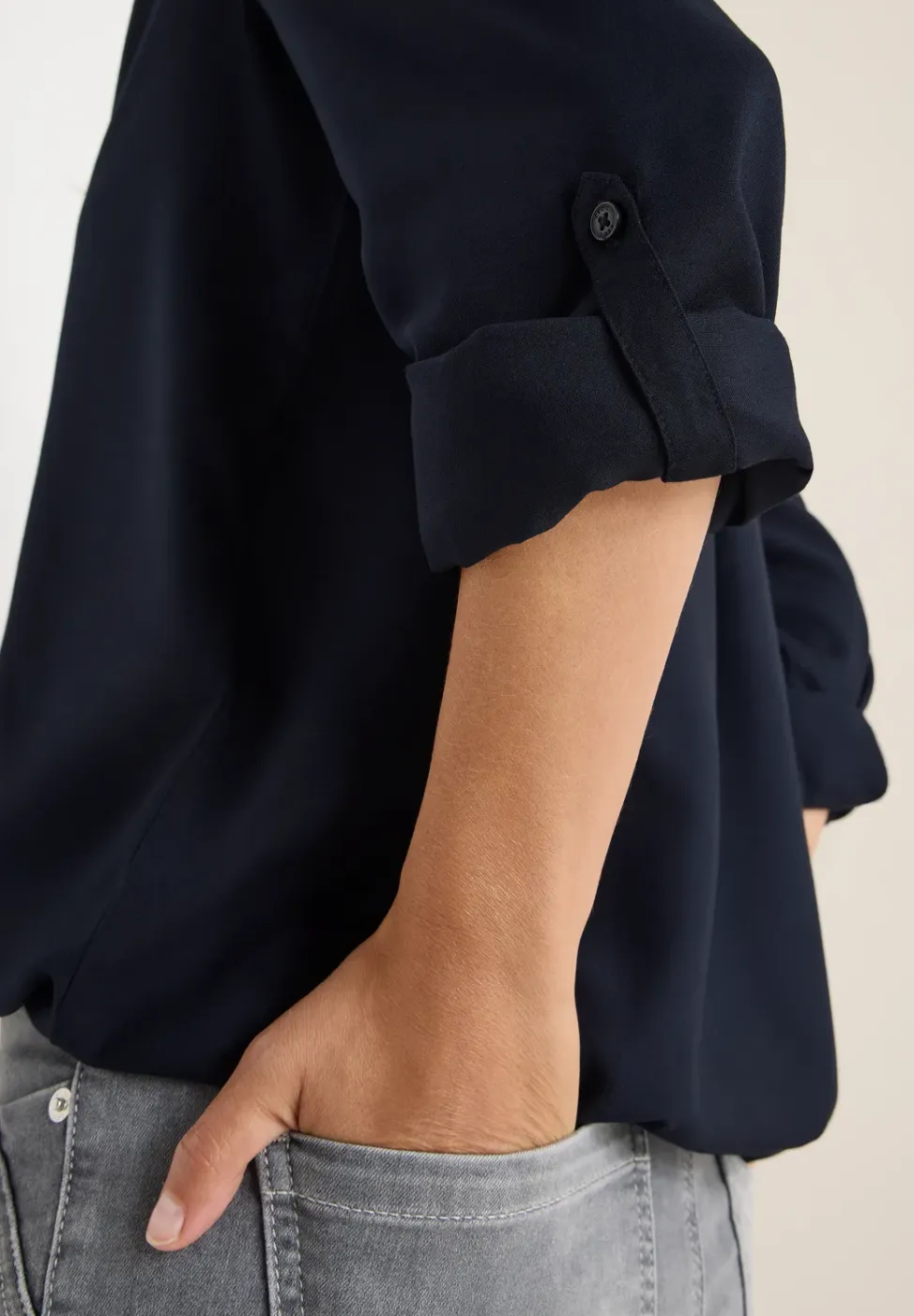 Blouse in effen kleur